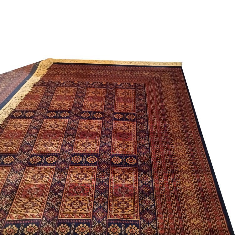 9x12 feet Handmade Tribal Carpet Black & Broun - Image 3