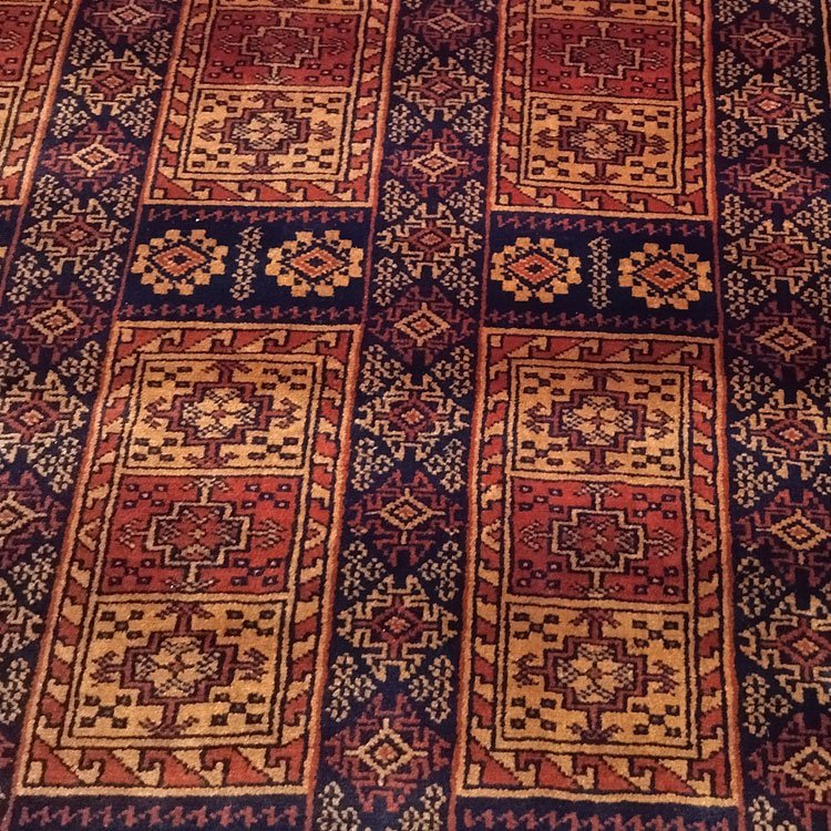 9x12 feet Handmade Tribal Carpet Black & Broun - Image 4