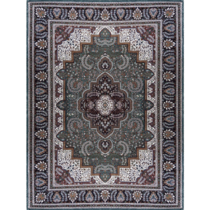9×12 ft Hand Knotted Gray Indo-Persian Bamboo Silk Carpet