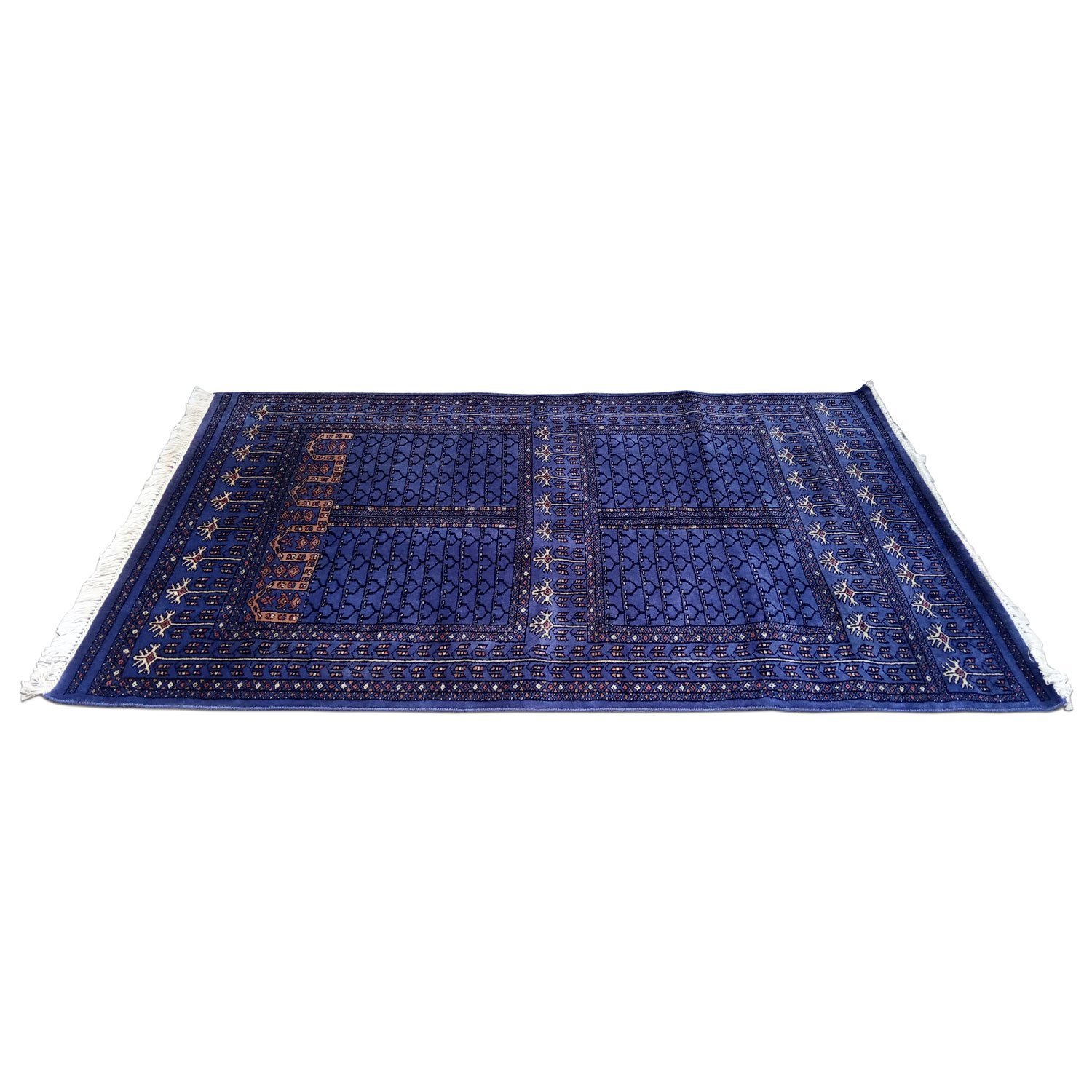 4×6 Feet Handmade Purple Wool Carpet Parda - Image 4