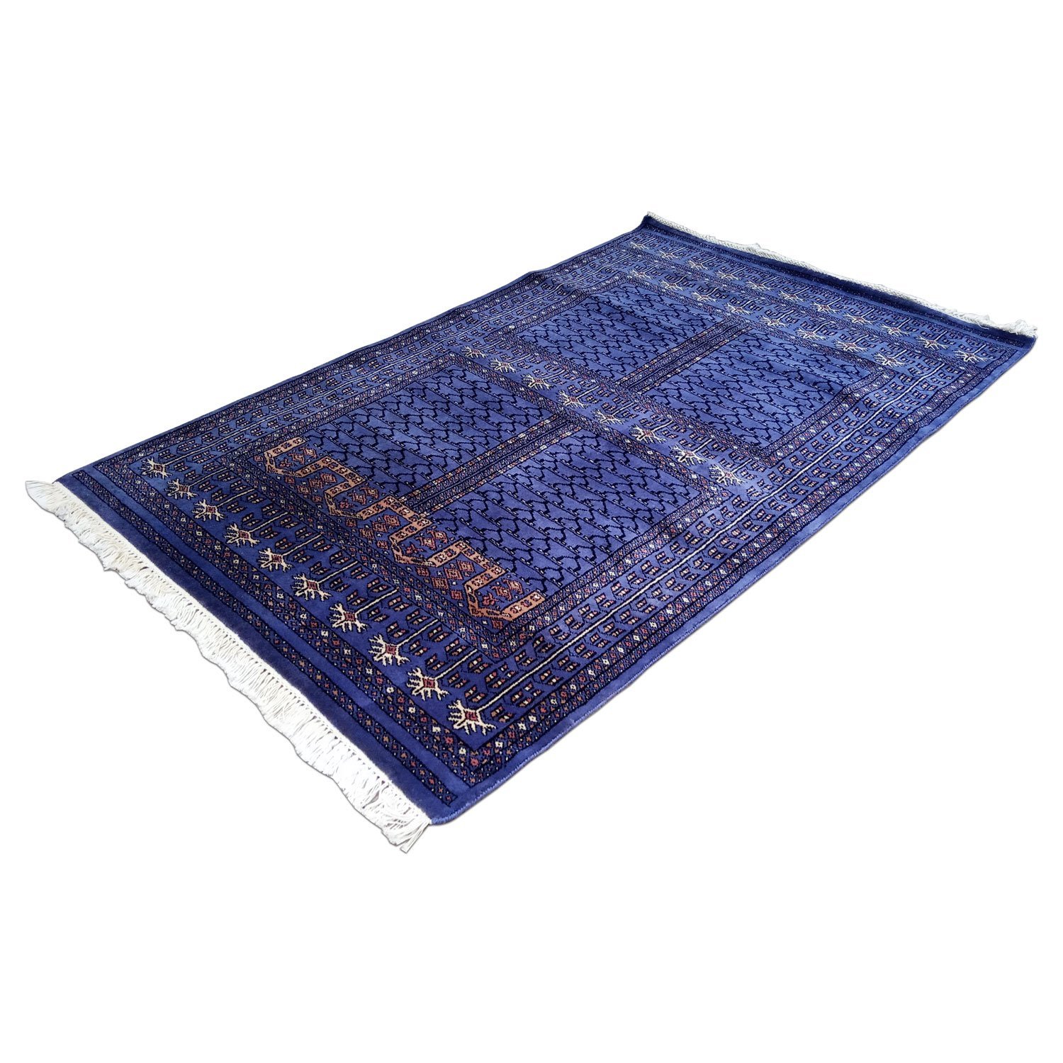 4×6 Feet Handmade Purple Wool Carpet Parda - Image 3