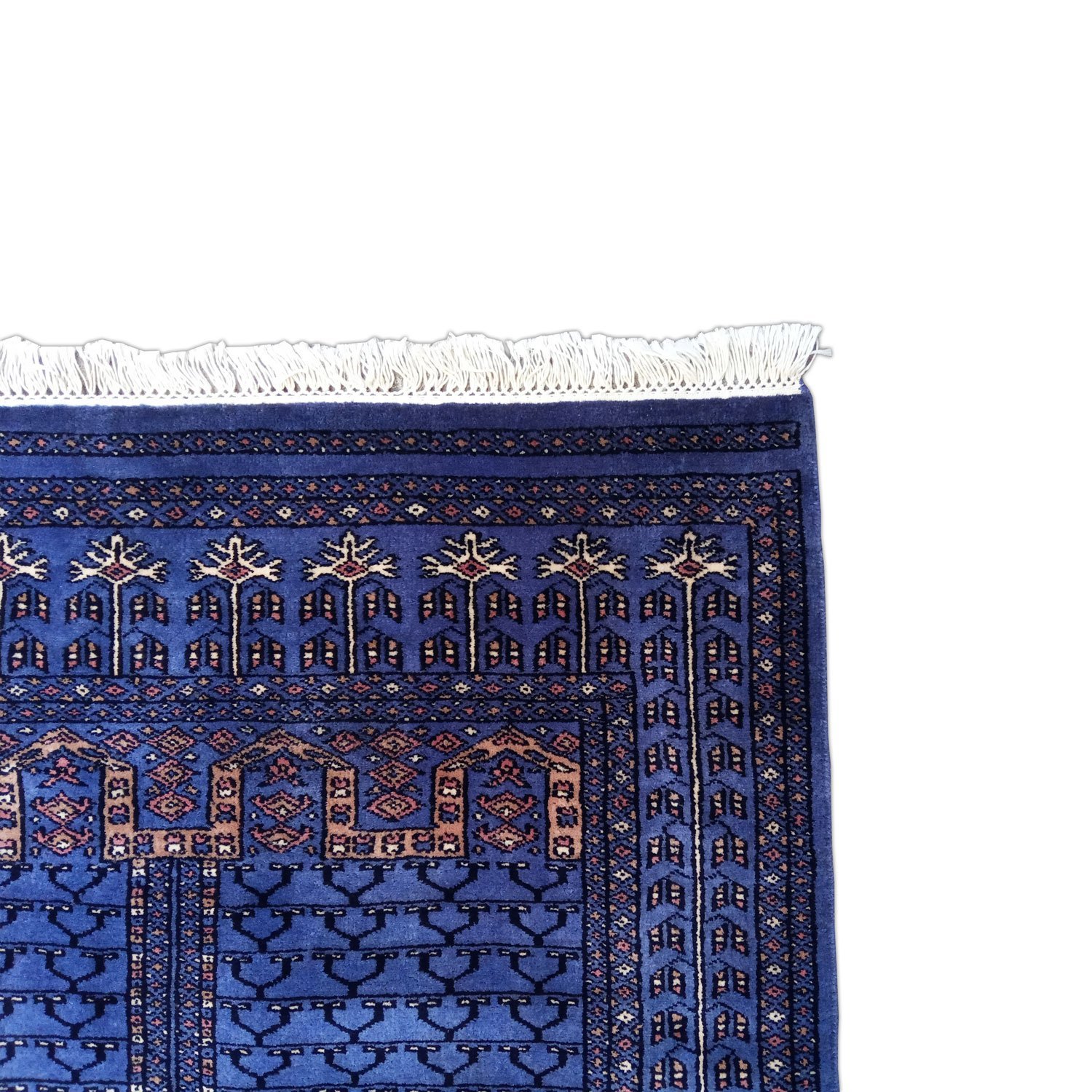 4×6 Feet Handmade Purple Wool Carpet Parda - Image 5