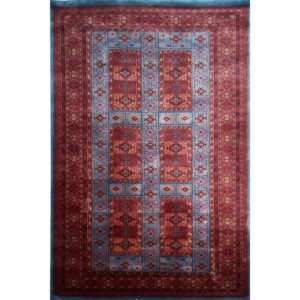 4×6 Feet Handmade Wool Carpet Royal Grey Hand Knotted Dubba Carpet