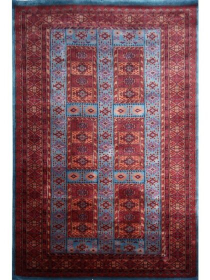 4×6 Feet Handmade Wool Carpet Royal Grey Hand Knotted Dubba Carpet