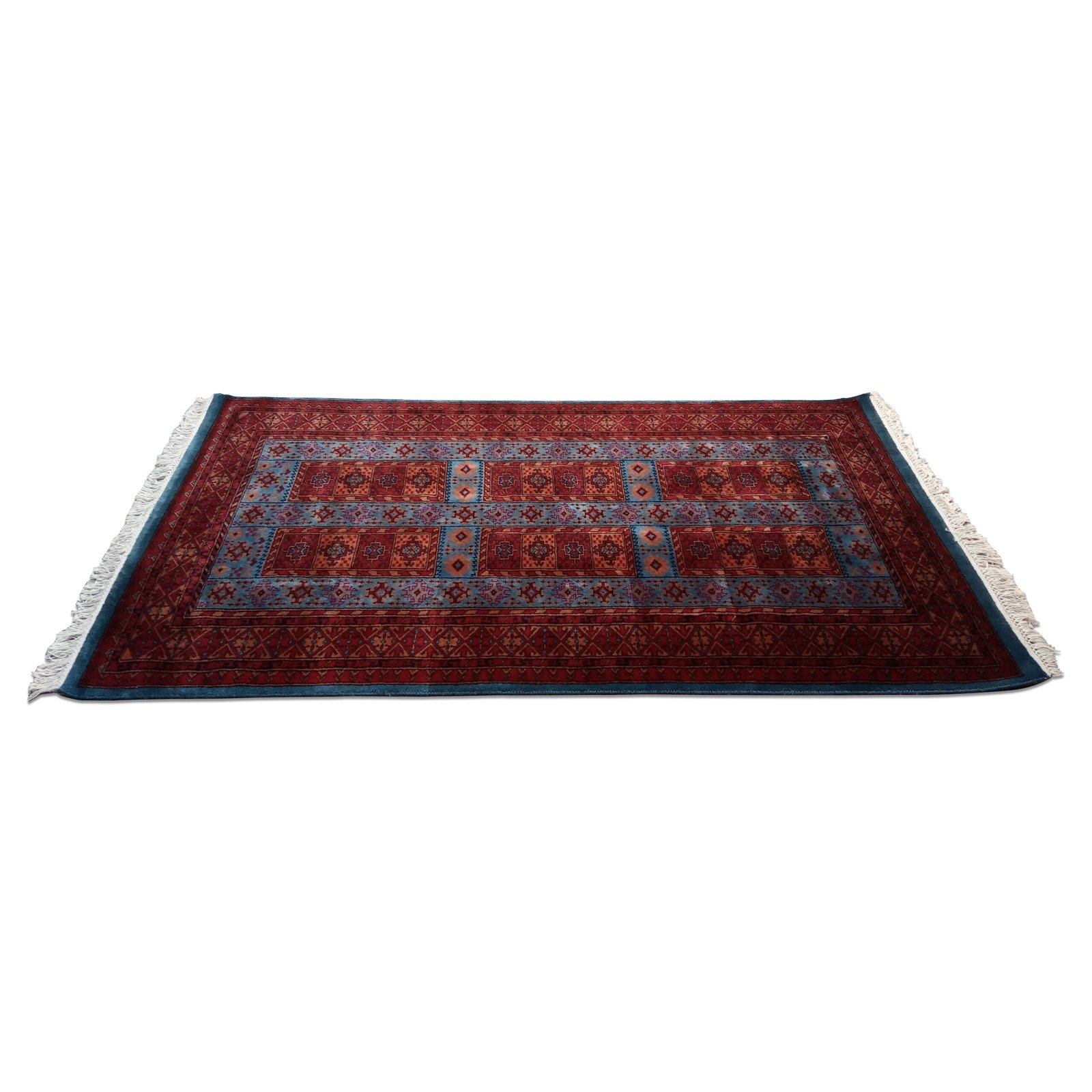 4×6 Feet Handmade Wool Carpet Royal Grey Hand Knotted Dubba Carpet - Image 3