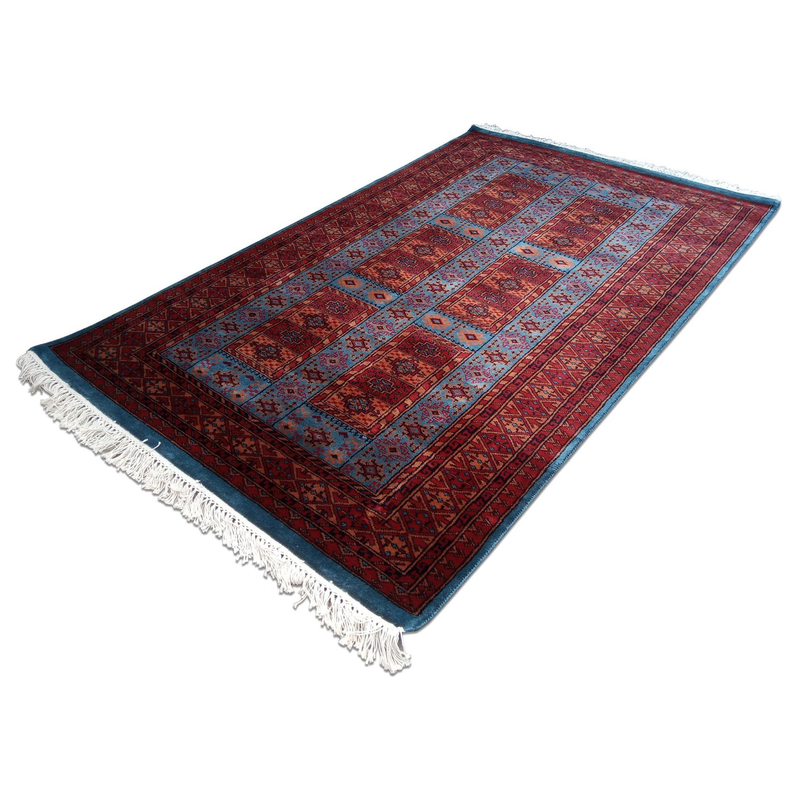 4×6 Feet Handmade Wool Carpet Royal Grey Hand Knotted Dubba Carpet - Image 4
