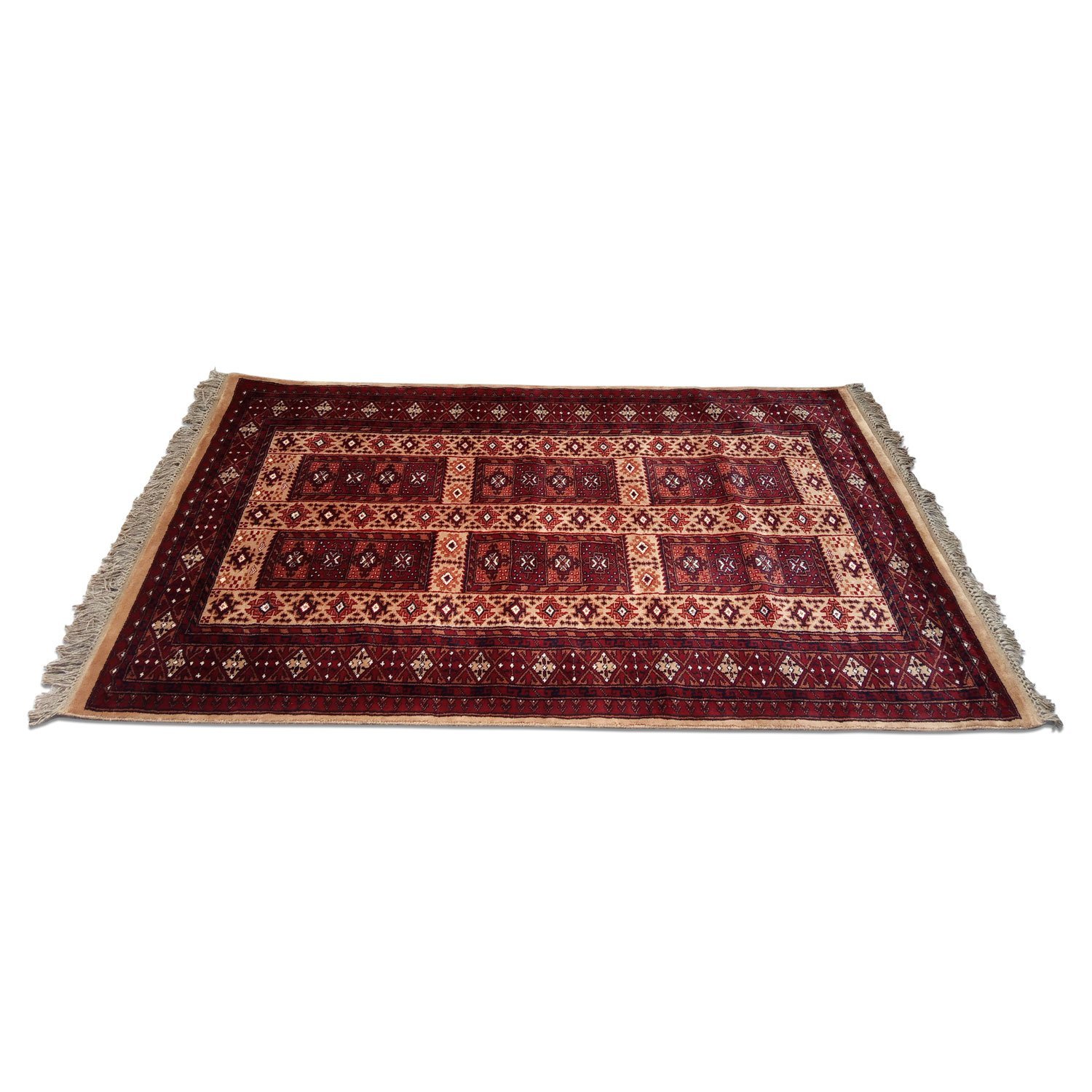 4×6 Feet Handmade Wool Carpet Royal Yellow Hand Knotted Dubba Carpet - Image 3