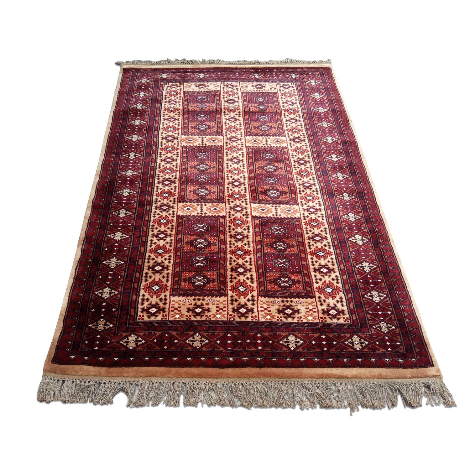 4×6 Feet Handmade Wool Carpet Royal Yellow Hand Knotted Dubba Carpet - Image 2