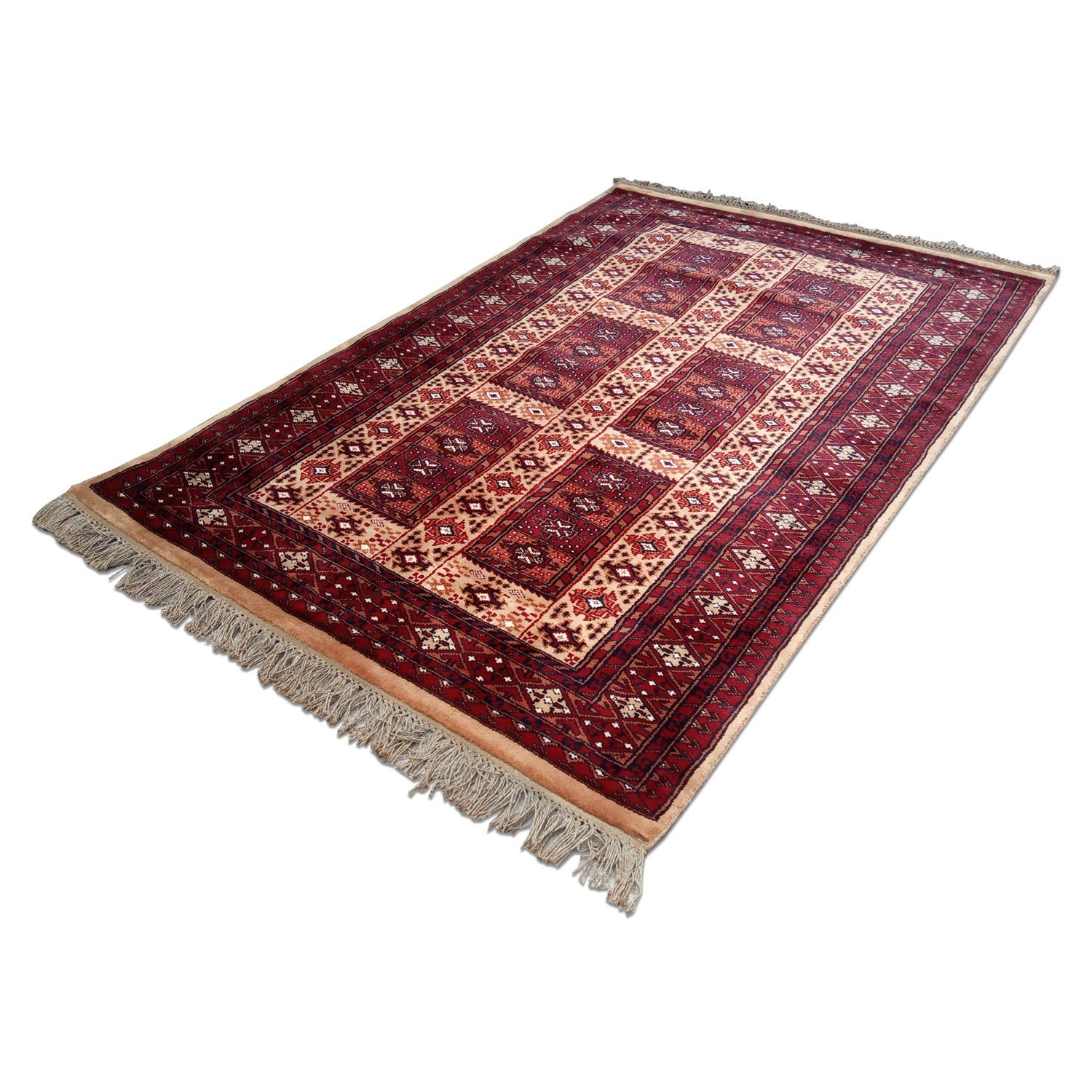 4×6 Feet Handmade Wool Carpet Royal Yellow Hand Knotted Dubba Carpet - Image 4