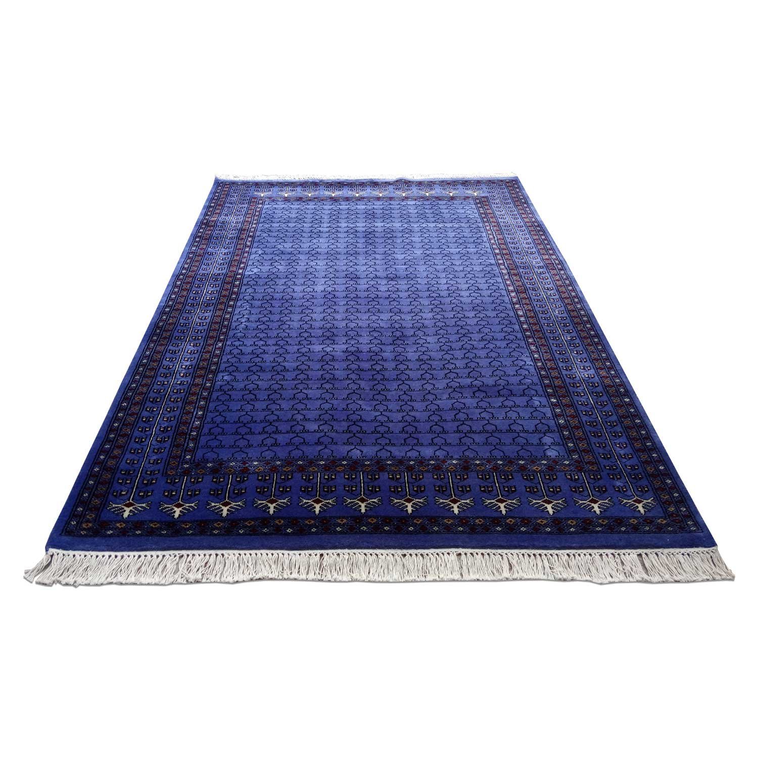 5×7 Feet Handmade Wool Carpet Purple Hand Knotted Parda Carpet - Image 5