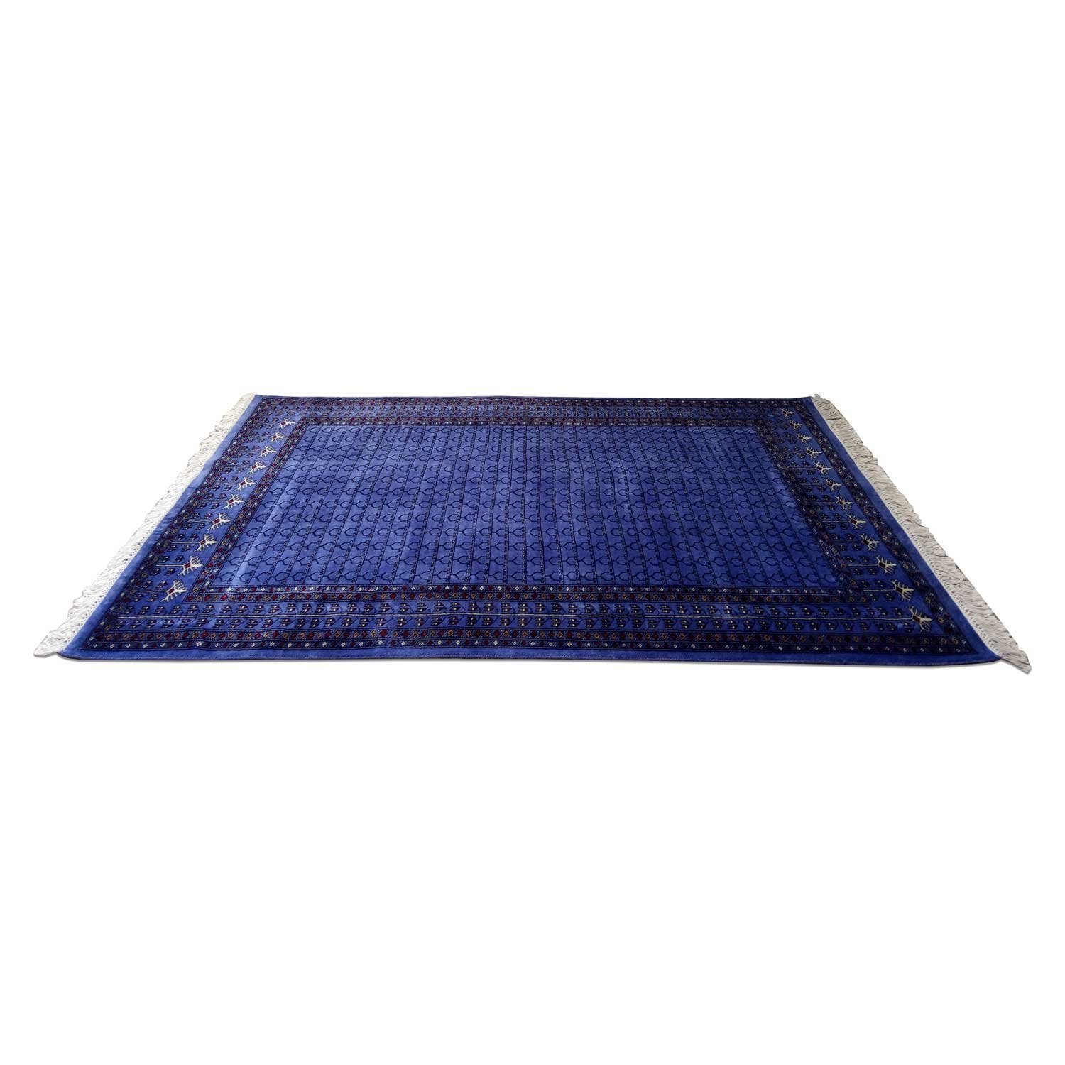 5×7 Feet Handmade Wool Carpet Purple Hand Knotted Parda Carpet - Image 3