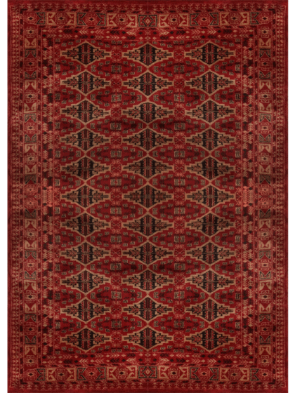 5×7 Feet Handmade Wool Carpet Red Hand Knotted Bukhara Carpet