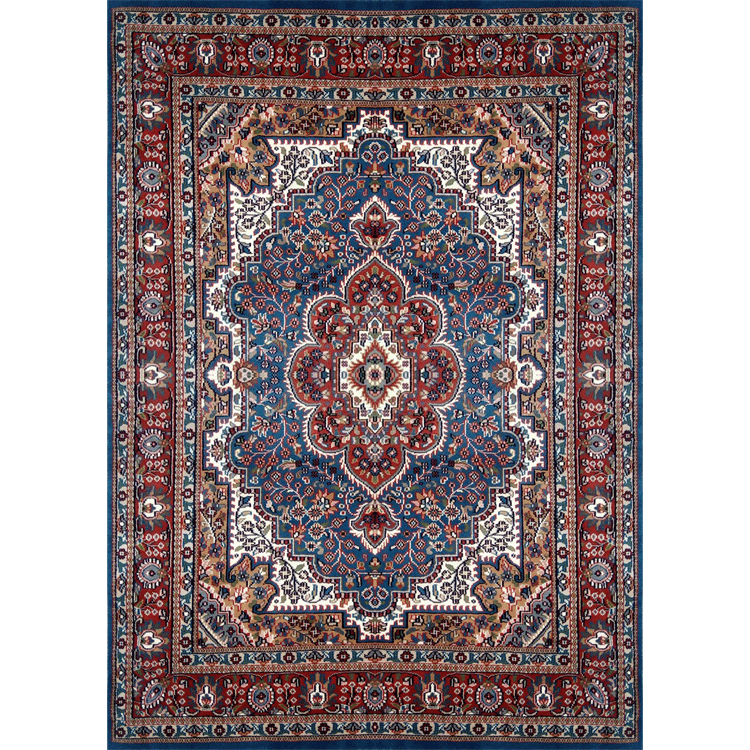 5×7 feet Blue Hand Knotted Persian Carpet Wool