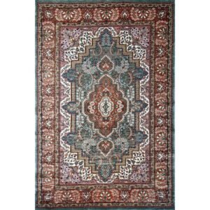 4×6 Feet Sky Blue Hand Knotted Persian Carpet