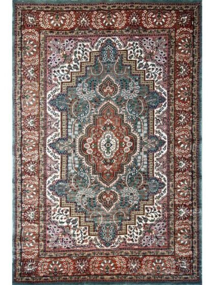 4×6 Feet Sky Blue Hand Knotted Persian Carpet