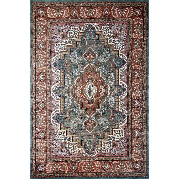 4×6 Feet Sky Blue Hand Knotted Persian Carpet