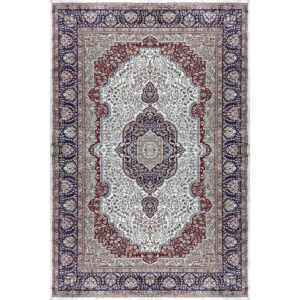 6×9 Feet Handmade Carpet Royal White Hand Knotted Persian Carpet
