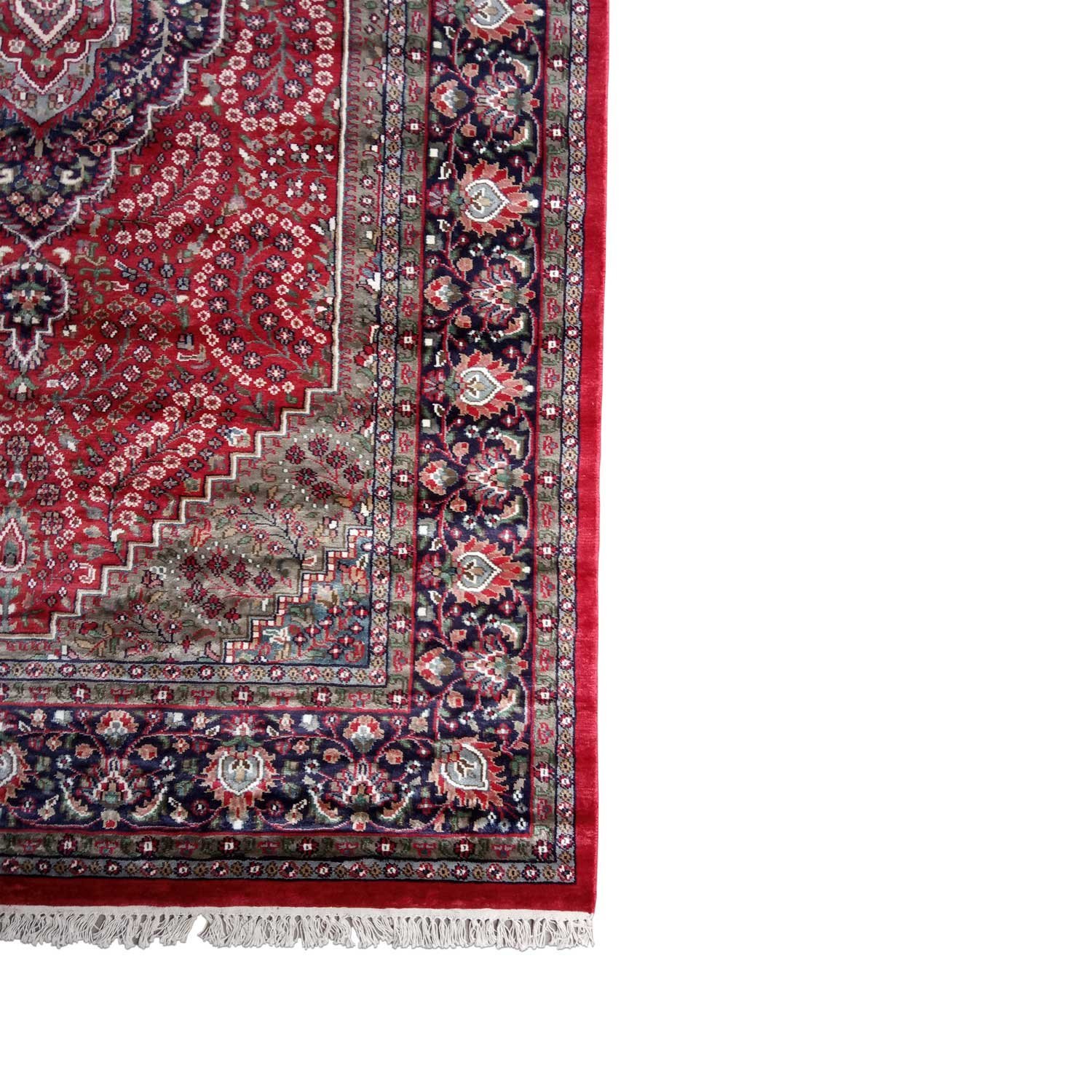 6×9 Feet Handmade Carpet Royal Red Hand Knotted Persian Carpet - Image 6