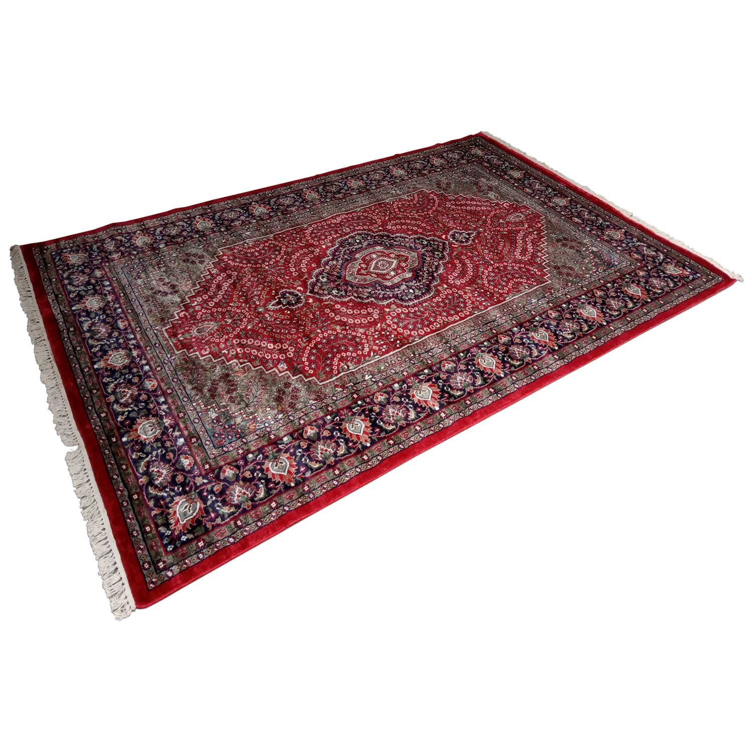 6×9 Feet Handmade Carpet Royal Red Hand Knotted Persian Carpet - Image 4