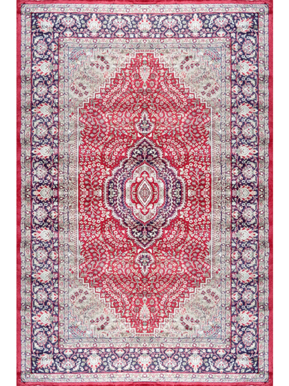 6×9 Feet Handmade Carpet Royal Red Hand Knotted Persian Carpet