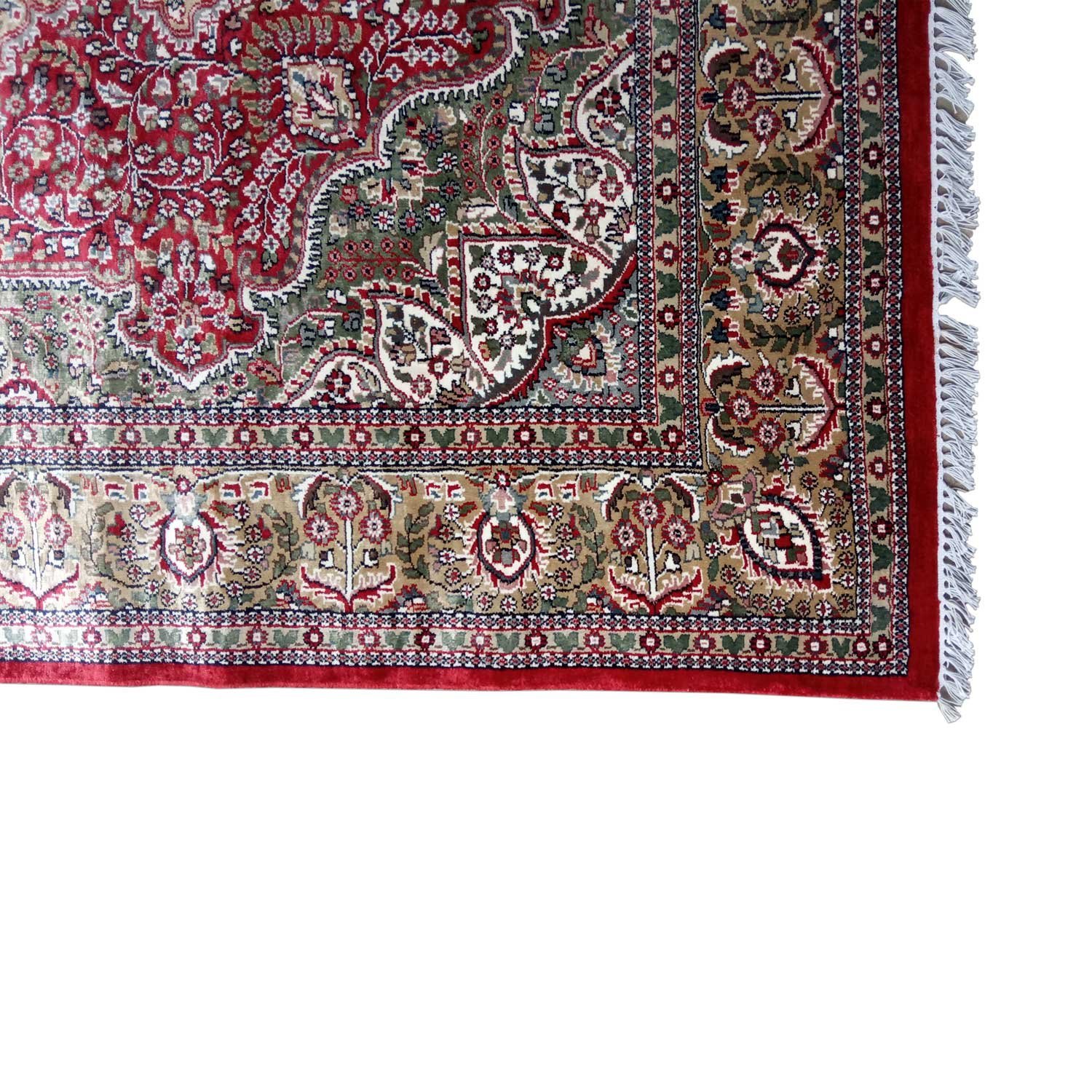 6×9 Ft Handmade Carpet Royal Red Persian Carpet - Image 5
