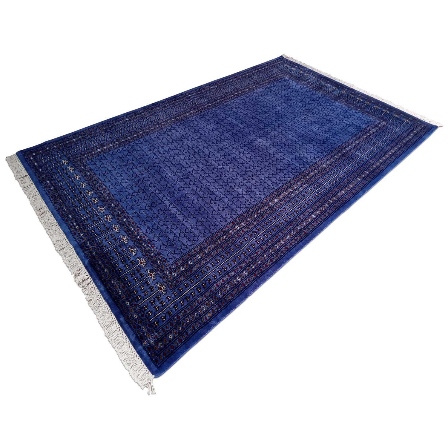 6×9 Feet Handmade Wool Carpet Royal Purple Hand Knotted Parda Carpet - Image 3
