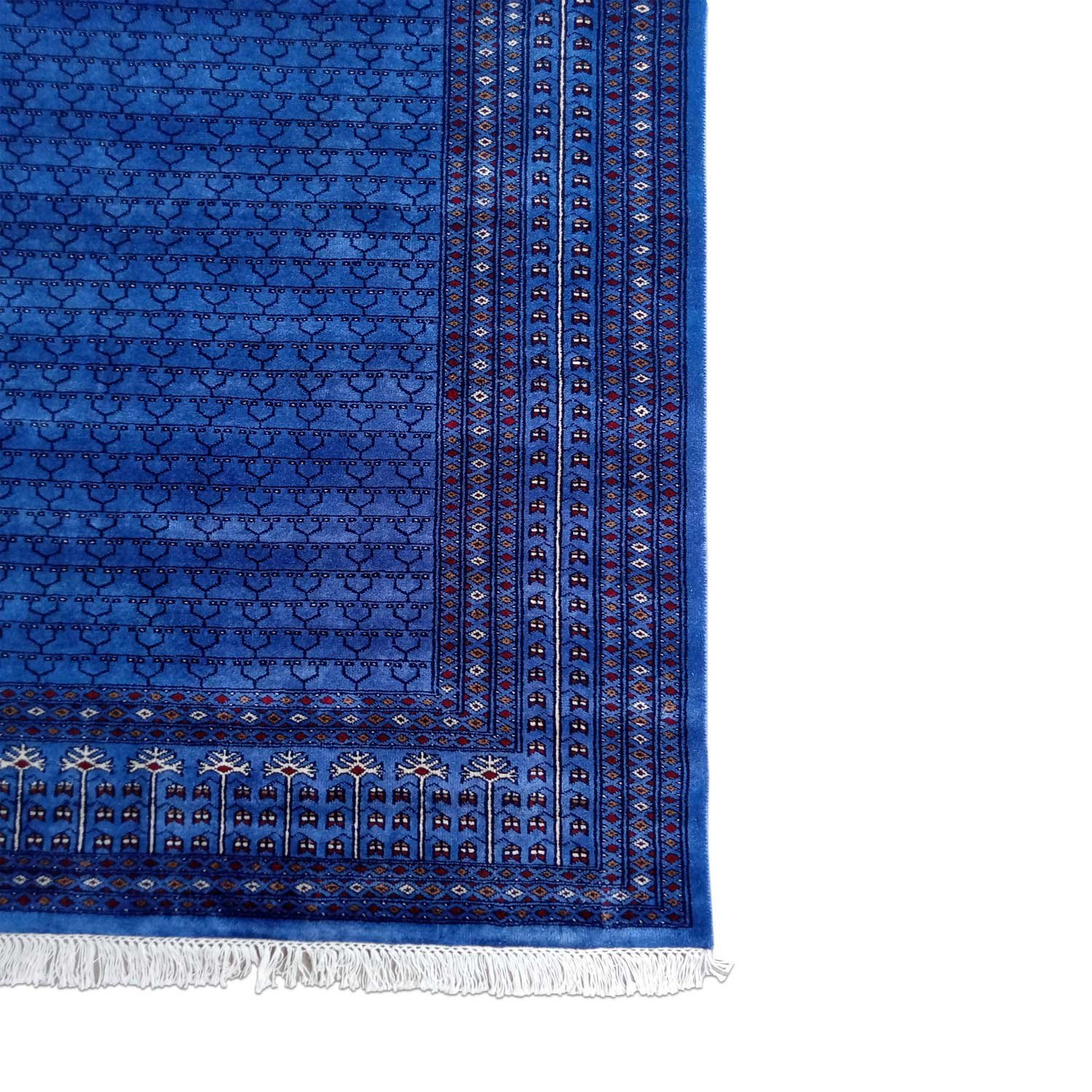 6×9 Feet Handmade Wool Carpet Royal Purple Hand Knotted Parda Carpet - Image 5
