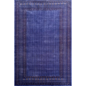 6×9 Feet Handmade Wool Carpet Royal Purple Hand Knotted Parda Carpet
