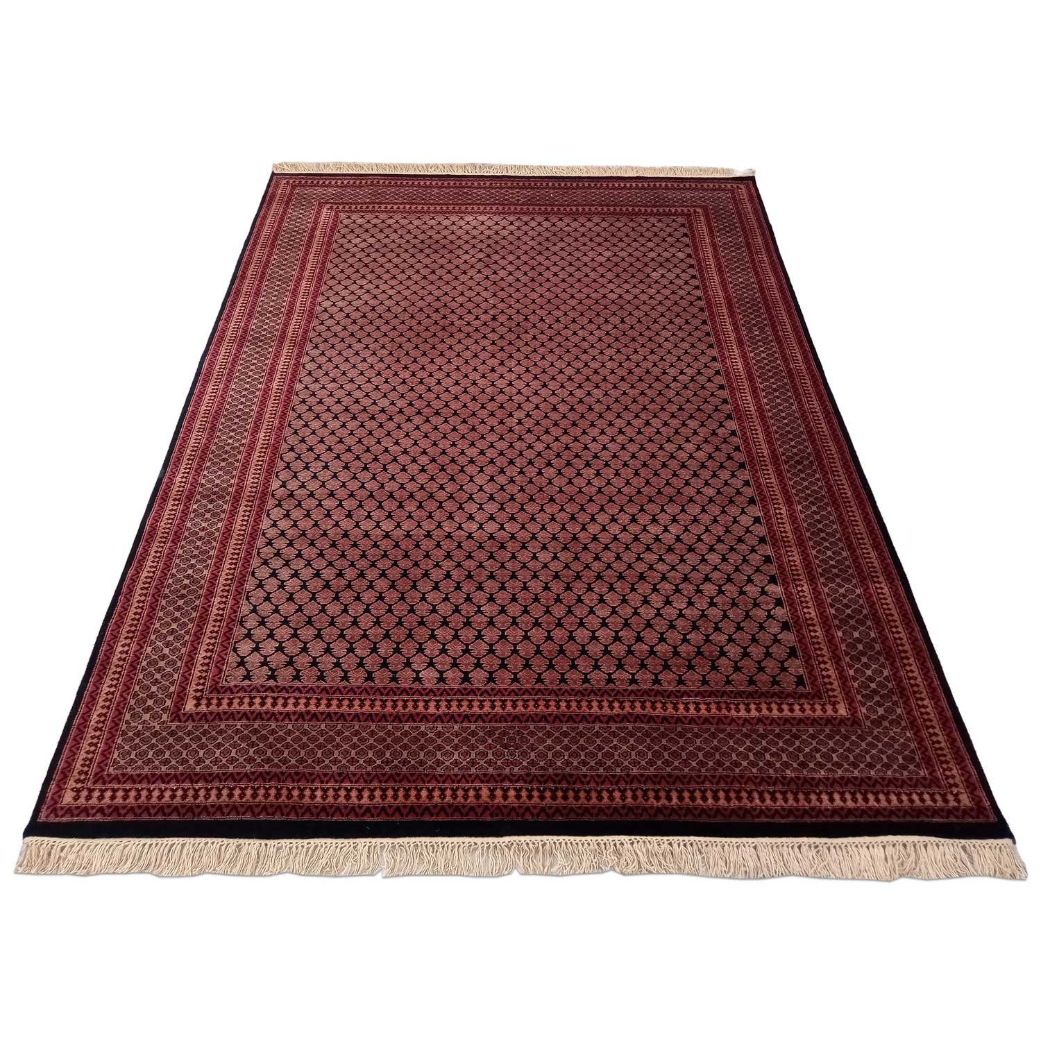8x10 Feet Hand Knotted Wool Black Lichi Carpet - Image 5
