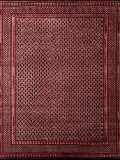 8x10 Feet Hand Knotted Wool Black Lichi Carpet