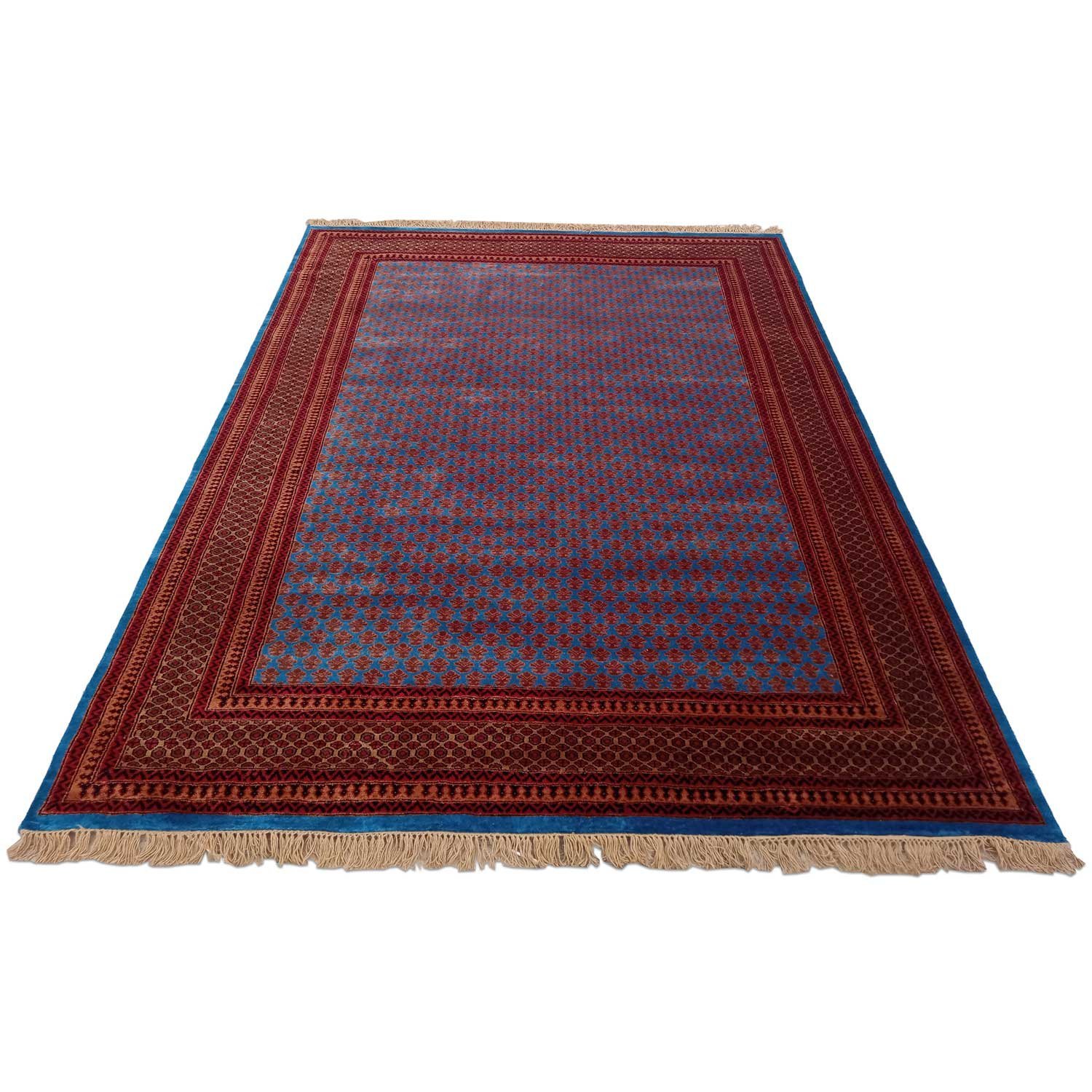 9×12 Feet Hand Knotted Wool Carpet Blue Lichi - Image 2