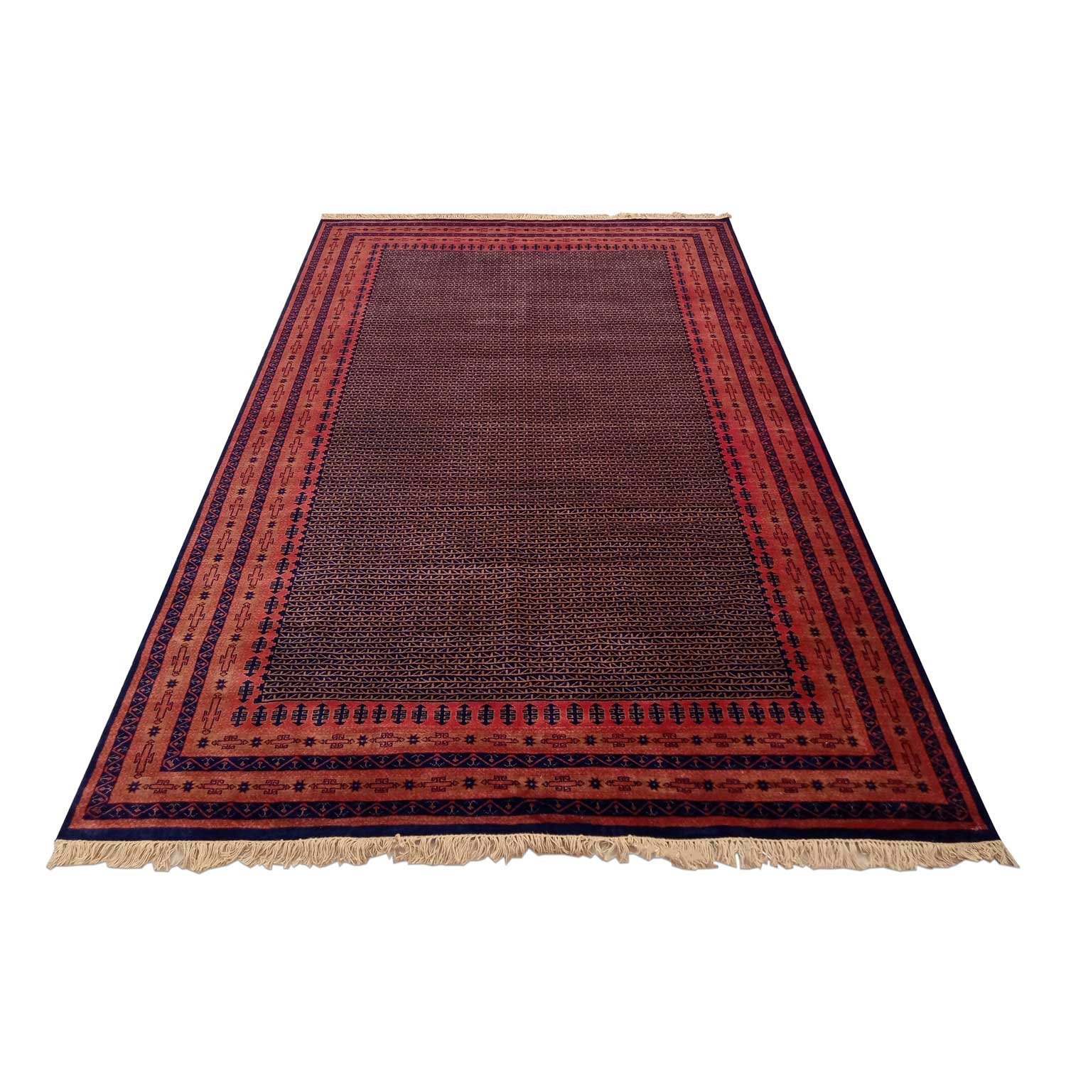 9x12 Feet Handmade Wool Carpet Black Kanta Hand Knotted Carpet - Image 2
